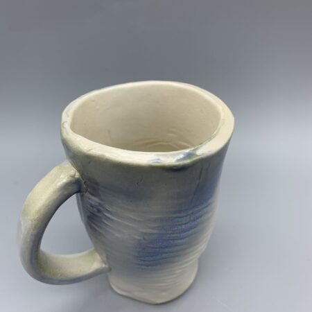 Slab mug with horiz. Texture